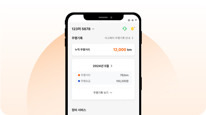 Vehicle management screen of smart care app2